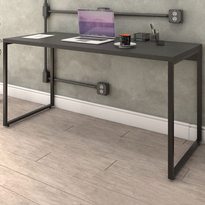 Mesa para Escritório Kuadra ônix 139 - Compace