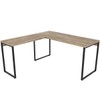 Mesa para Escritório Angular Kuadra Carvalho - Compace