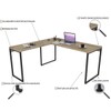 Mesa para Escritório Angular Kuadra Carvalho - Compace