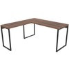 Mesa para Escritório Angular Kuadra Nogal - Compace