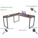 Mesa para Escritório Angular Kuadra Nogal - Compace