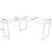 Mesa para Escritório Angular Kuadra Snow - Compace