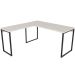 Mesa para Escritório Angular Kuadra Snow - Compace