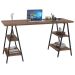 Mesa para Escritório Kuadra 4 Prateleiras Nogal - Compace
