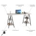 Mesa para Escritório Kuadra 4 Prateleiras Snow - Compace