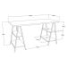 Mesa para Escritório Kuadra 4 Prateleiras Snow - Compace