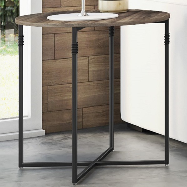 Mesa de Canto Joice Amêndoa Negra/Preto - Brastubo