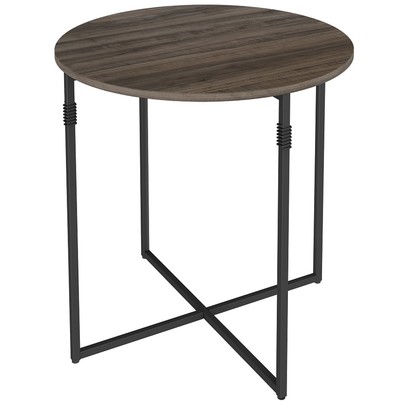 Mesa de Canto Joice Amêndoa Negra/Preto - Brastubo