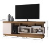 Rack para TV Até 70 Polegadas Tijuca 1 Porta Natura Real/Off White - Colibri Móveis
