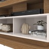 Rack para TV Até 70 Polegadas Tijuca 1 Porta Natura Real/Off White - Colibri Móveis