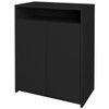 Armário para Escritório Cool 2 Portas Preto - Artany