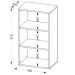 Estante para Livros Clean 2 Prateleiras Preto 005324 - Artany