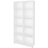 Estante para Livros Clean 8 Prateleiras Branco - Artany