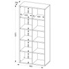 Estante para Livros Clean 8 Prateleiras Branco - Artany