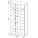 Estante para Livros Clean 8 Prateleiras Branco - Artany