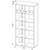 Estante para Livros Clean 8 Prateleiras Preto - Artany