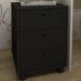 Gaveteiro com Rodízios New 3 Gavetas Preto - Artany