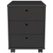 Gaveteiro com Rodízios New 3 Gavetas Preto - Artany