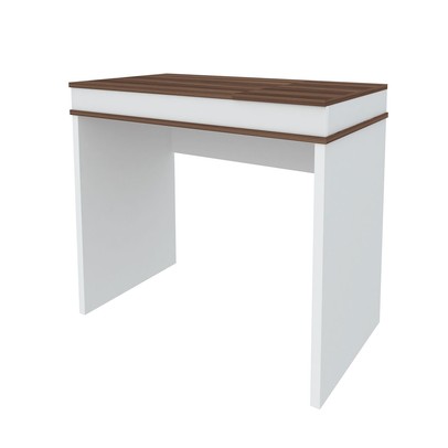 Mesa Escrivaninha Mind 2 Portas Ipê/Branco - Artany