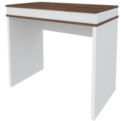 Mesa Escrivaninha Mind 2 Portas Ipê/Branco - Artany