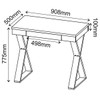 Mesa Escrivaninha Cii 1 Gaveta Branco - Artany