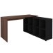 Mesa Escrivaninha com Armário Nero Ii 8 Nichos Ipê/Preto - Artany
