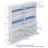 Estante para Livros 9 Portas 8 Prateleiras Branco 127612 - Foscarini