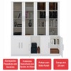Estante para Livros 9 Portas 8 Prateleiras Branco 127612 - Foscarini