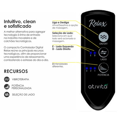 Colchão Queen Size Terapêutico com Massageador 1,58x1,98 Ocean Nude - Vian