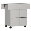 Mesa de Jantar 4 Lugares com Tampo Dobrável Branco B10 - Nova Mobile