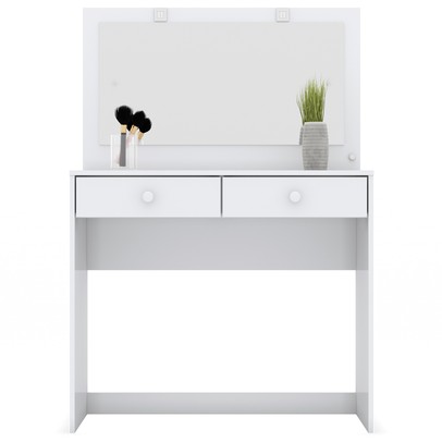 Penteadeira Tiffany 2 Gavetas Branco - Bci Móveis