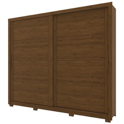 Guarda-Roupa Casal Cairo 2 Portas 4 Gavetas Castanho Hp - Bci Móveis