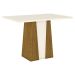 Mesa de Jantar 4 Lugares Keltin Nature/Off White/Linho - Bci Móveis