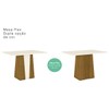 Mesa de Jantar 6 Lugares Keltin Nature/Off Whitte/Linho - Bci Móveis