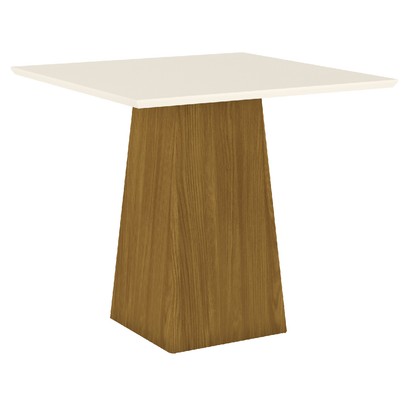 Mesa de Jantar 4 Lugares élida Nature/Off White/Linho - Bci Móveis