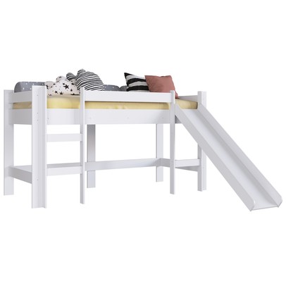 Cama Infantil com Escorregador Bb1001 Branco - Completa Móveis