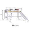 Cama Infantil com Escorregador Bb1001 Branco - Completa Móveis