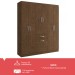 Guarda-Roupa Casal Marbella 6 Portas 2 Gavetas 5806 Amarula - Doripel