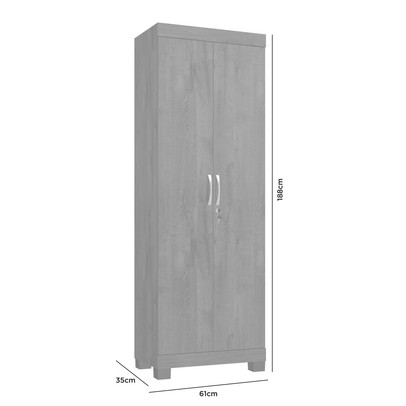 Armário Multiuso Mucuri 2 Portas Branco - Jcm Móveis