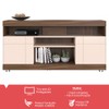 Rack para TV Até 42 Polegadas 2 Portas Yara Nogueira Real/Off White - Colibri