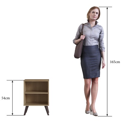 Mesa de Cabeceira 1 Prateleira Cb200 Oak - Completa Móveis