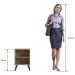 Mesa de Cabeceira 1 Prateleira Cb200 Oak - Completa Móveis
