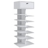 Sapateira 1 Gaveta 10 Prateleiras Sp010 Branco - Completa Móveis