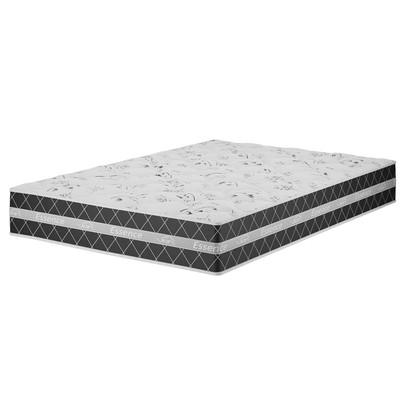 Colchão Casal de Espuma Ortopédico D-28 Essence Xadrez Preto - Vian