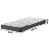 Colchão Solteiro com Espuma D-28 88x188 Classic Preto - Vian