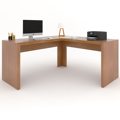 Mesa para Escritório Angular França Amêndoa - Pnr Móveis