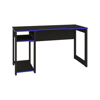 Mesa Gamer Dark para 3 Monitores Preto/Azul - Pnr Móveis