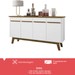 Balcão Buffet 4 Portas Opala Cinamomo/Branco - Bechara