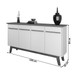 Balcão Buffet 4 Portas Opala Cinamomo/Branco - Bechara