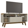 Rack para TV Até 55 Polegadas Lazuli 1 Porta Off White - Bechara Móveis